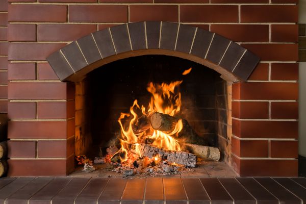 Brick Fireplace Installation in American Fork