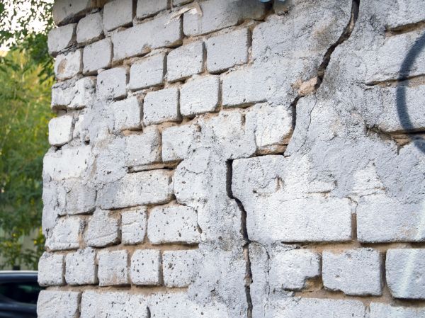 Cracked Brick Wall Repair in American Fork